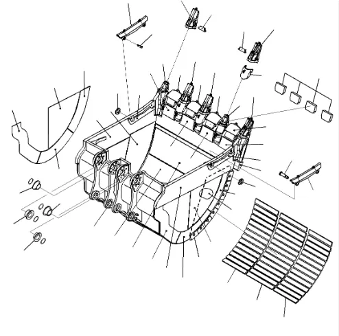 komatsu Excavator Bucket komatsu Excavator Bucket